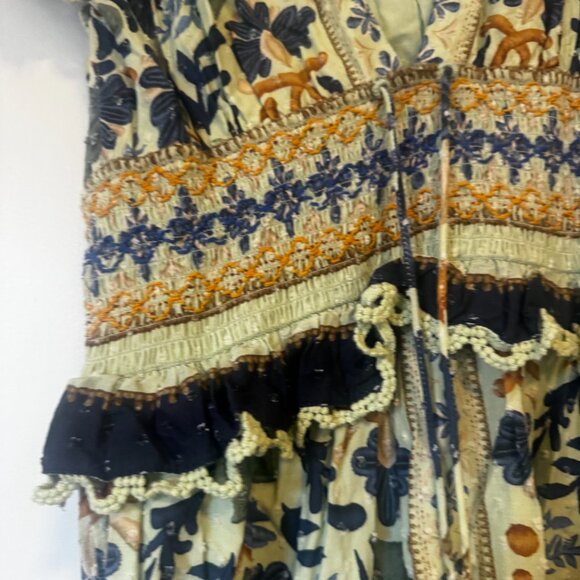 FARM Rio Ocean Tapestry Maxi Dress Size Small - Picture 12 of 16